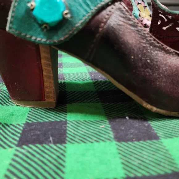 L'Artiste Spring Step Jardin Bohemian Square Heel Sandal Shoe - Picture 2 of 4